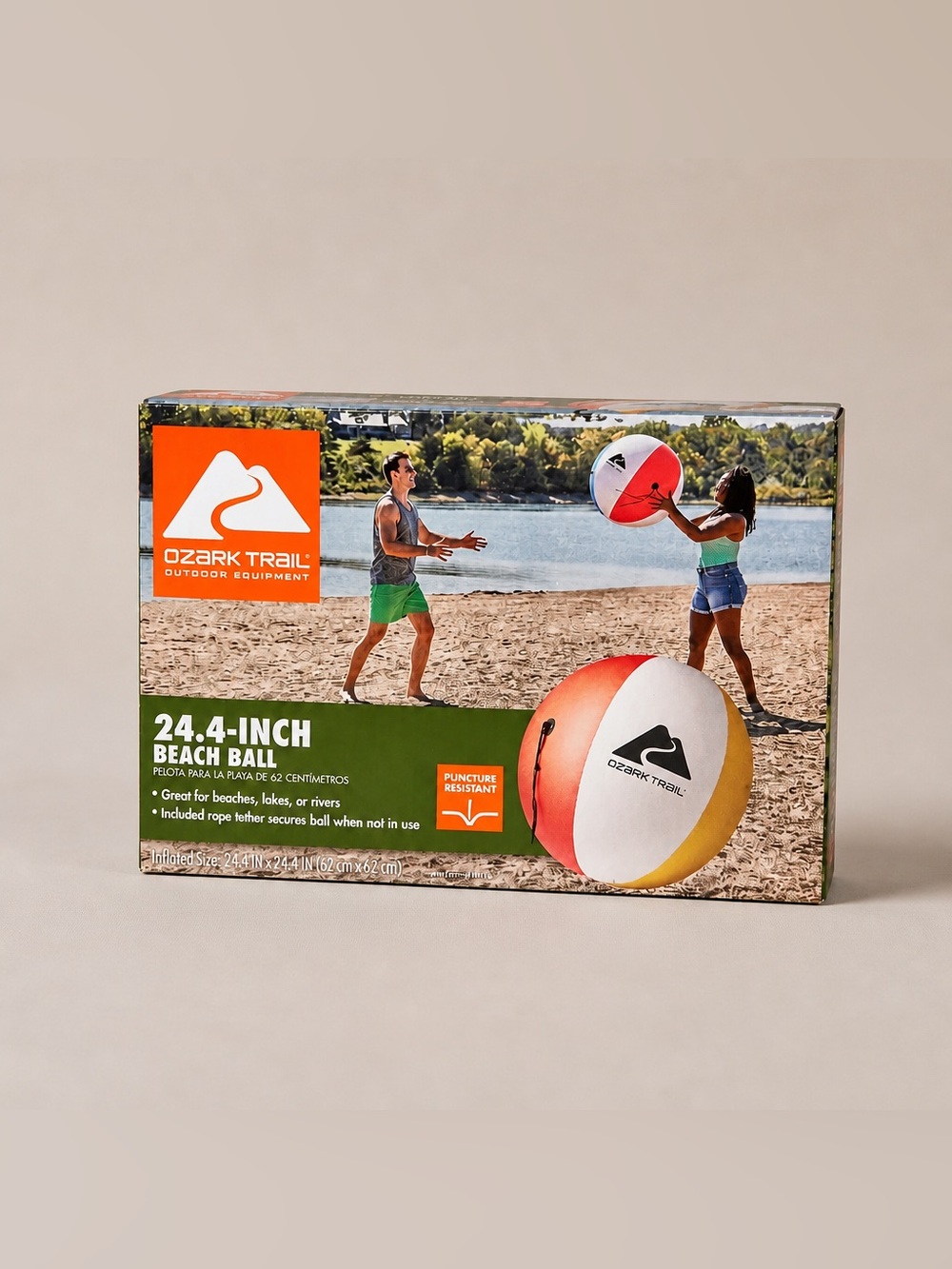 Ozark Trail 24.4-Inch Inflatable Beach Ball.